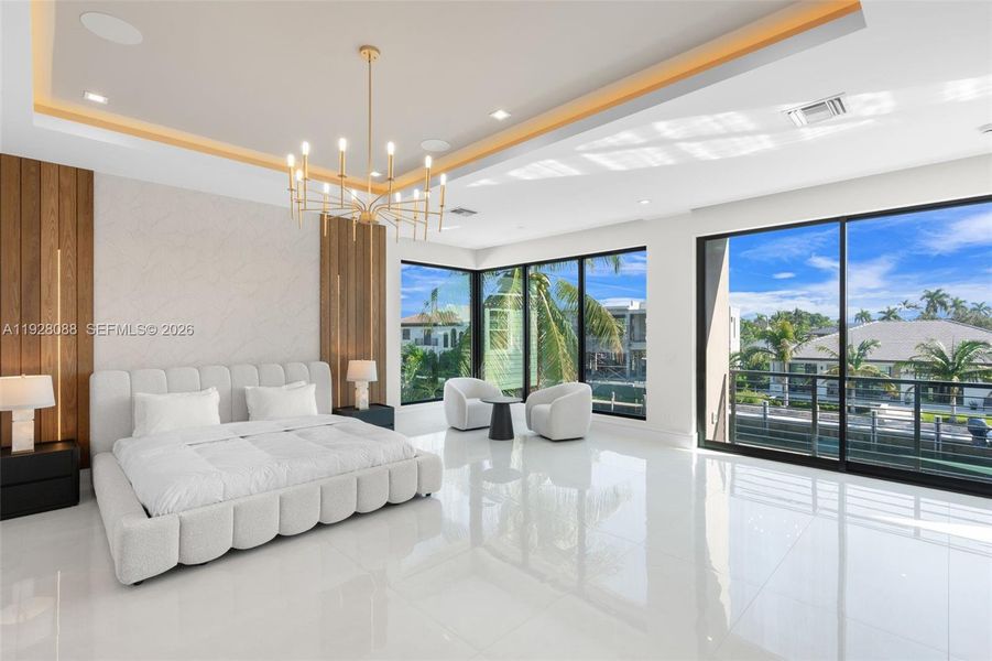 Furnished interior view inside a new home in , Lighthouse Point (Image 44).