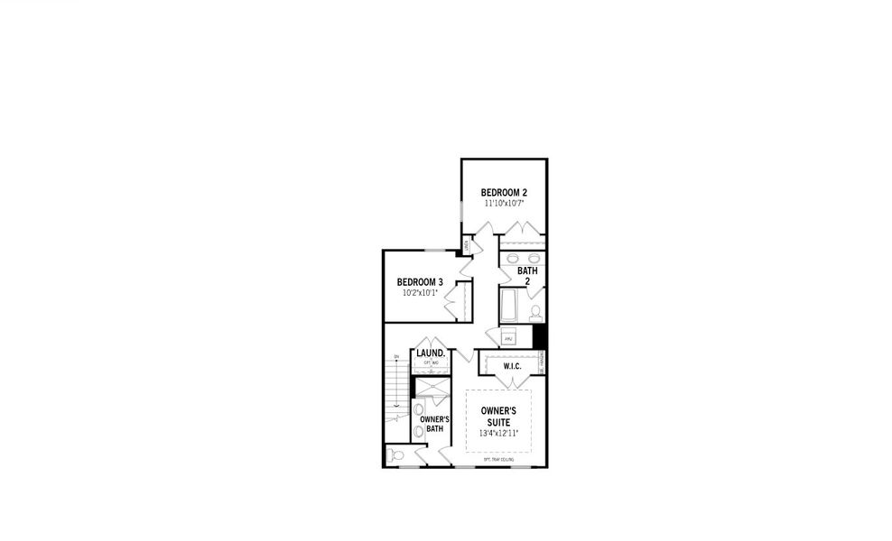 2D floor plan layout of this home in Celebration, Celebration, FL (Image 3).