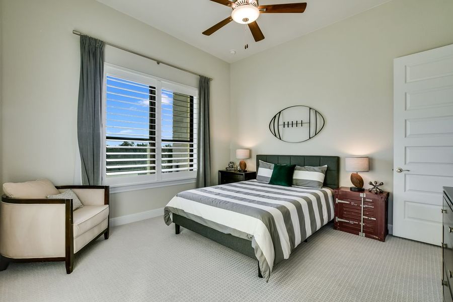Representative furnished interior of a home built from the Madera II by Giddens Homes in Scofield Farms Estates, Georgetown (Image 142).