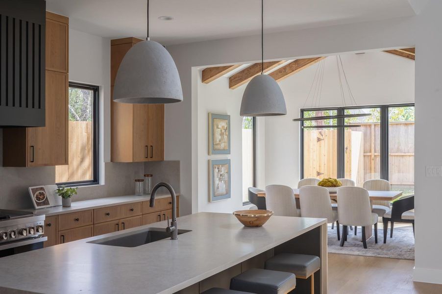 Furnished interior view inside a new home in , Houston (Image 24).