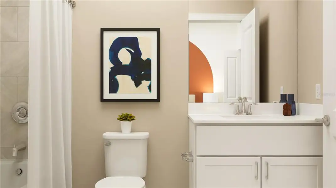 Furnished interior view inside a new home in Rye Ranch, Parrish (Image 8).