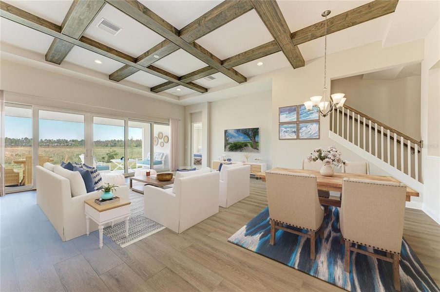 Furnished interior view inside a new home in Two Rivers, Zephyrhills (Image 13).