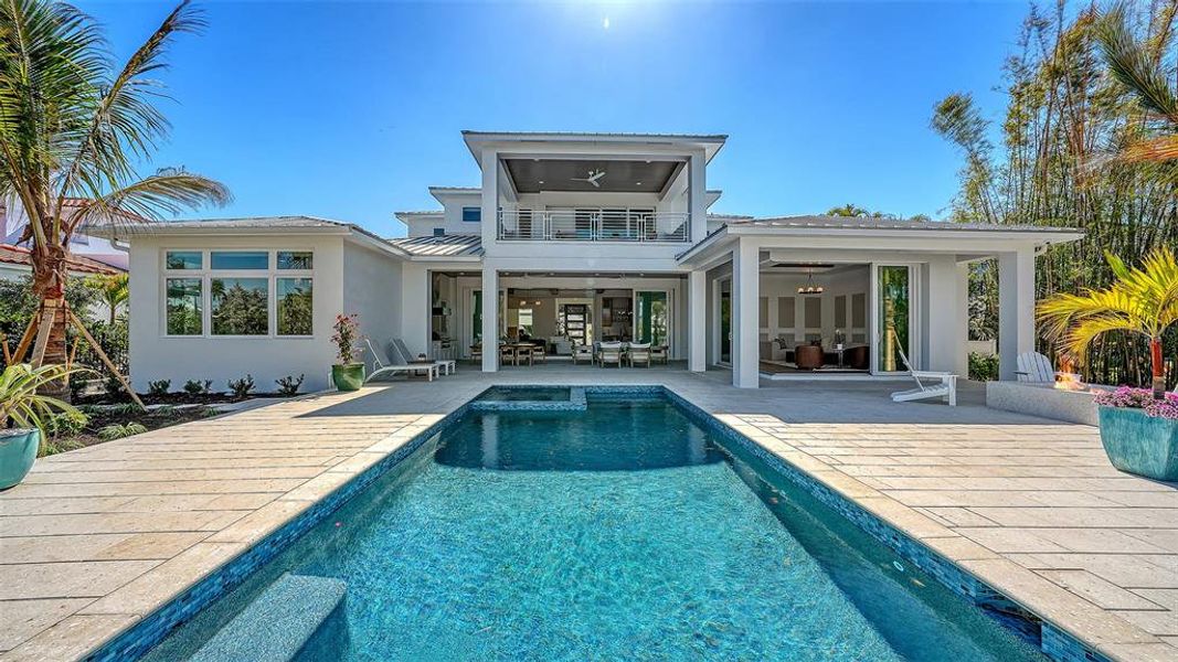 Exterior details and patio area of a home in , Sarasota (Image 27).