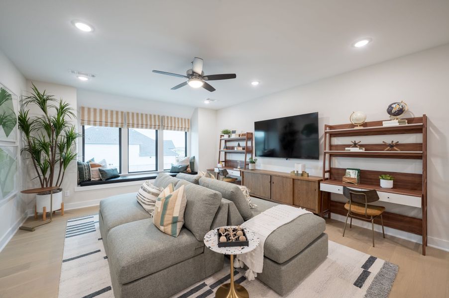 Representative furnished interior of a home built from the Barnhart by Tri Pointe Homes in Trillium, Richmond (Image 29).
