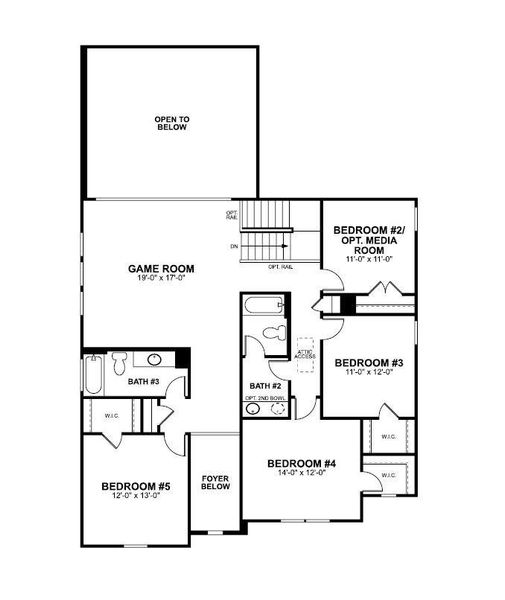 2D floor plan layout of this home in Edgewood, Leander, TX (Image 4). 2D floor plan layout of this home in Edgewood, Leander, TX (Image 4).