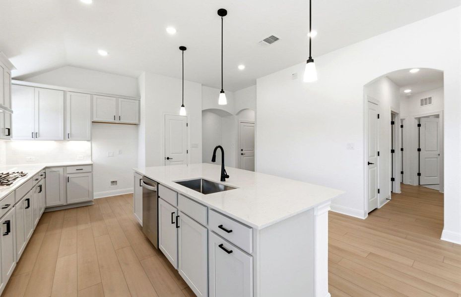 Furnished interior view inside a new home in West Cypress Hills, Spicewood (Image 6).