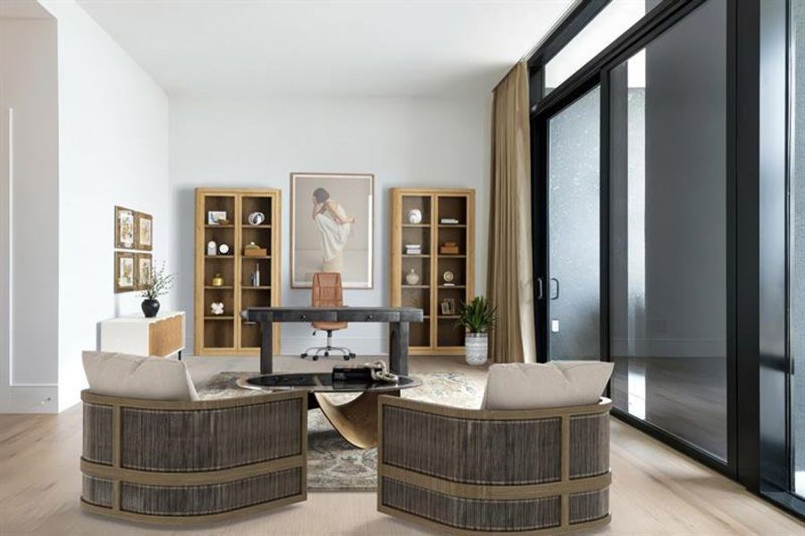 Furnished interior view inside a new home in , Atlanta (Image 12).