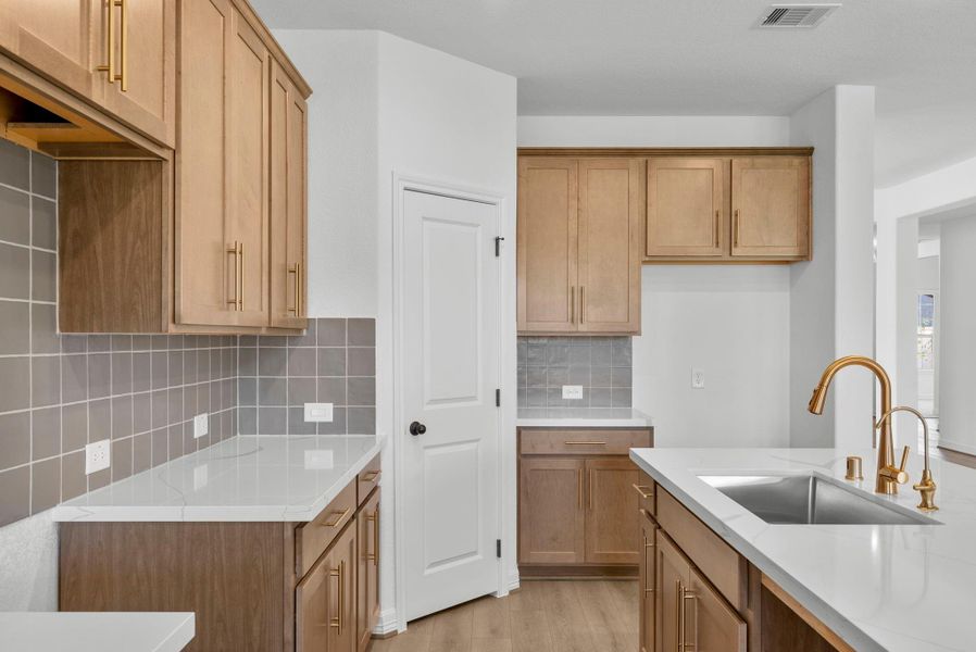 Tons of counter and storage space