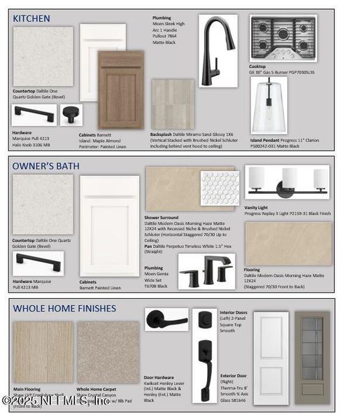 Sample of building materials used in homes in , Ponte Vedra (Image 3).