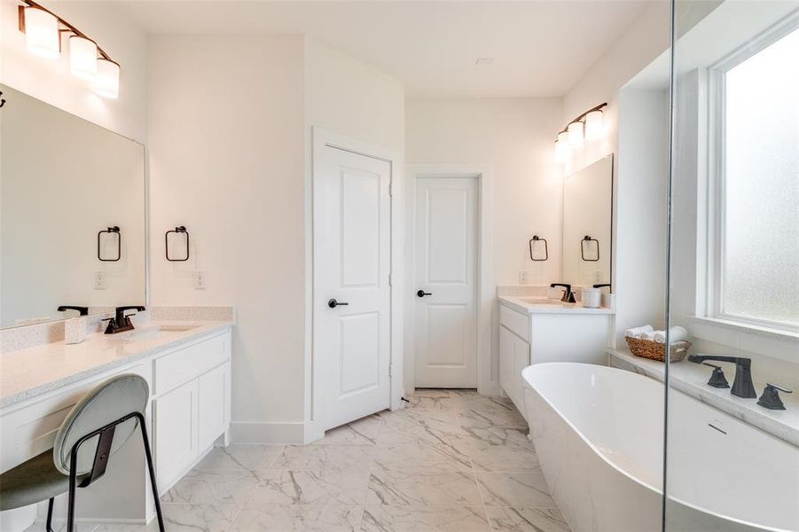 Furnished interior view inside a new home in , Fate (Image 14).