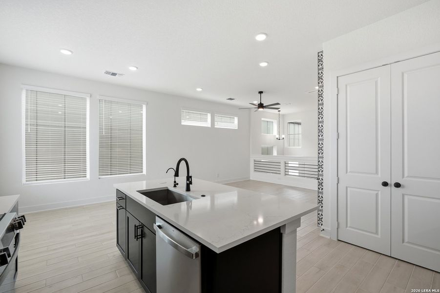 Furnished interior view inside a new home in Rose Hill, San Antonio (Image 13). Furnished interior view inside a new home in Rose Hill, San Antonio (Image 13).