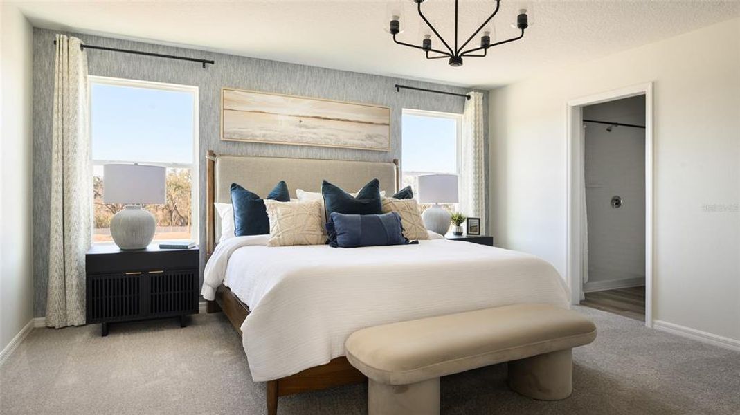 Furnished interior view inside a new home in Pasadena Landing, Wesley Chapel (Image 13). Furnished interior view inside a new home in Pasadena Landing, Wesley Chapel (Image 13).