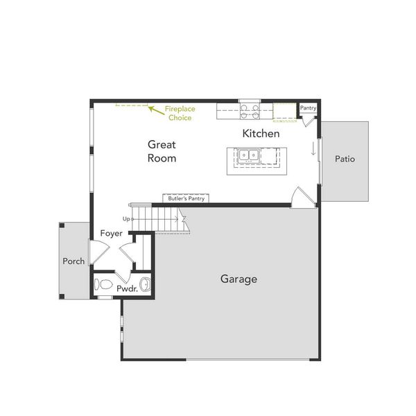 2D floor plan layout of this home in Thompson River Ranch, Johnstown, CO (Image 2). 2D floor plan layout of this home in Thompson River Ranch, Johnstown, CO (Image 2).