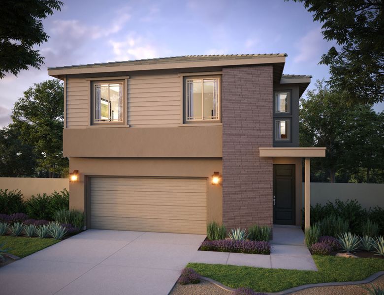 Front exterior of a home in the Marketside Tercera at Verrado community, located in Buckeye, AZ (Image 5). Front exterior of a home in the Marketside Tercera at Verrado community, located in Buckeye, AZ (Image 5).