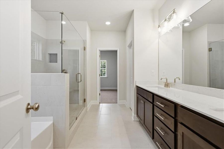 Furnished interior view inside a new home in , Monroe (Image 17).