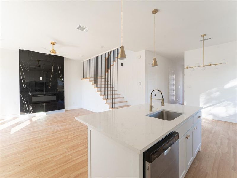 Furnished interior view inside a new home in , Dallas (Image 6).