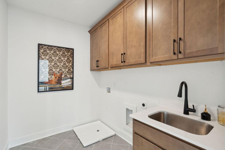 Furnished interior view inside a new home in Tidewater at Lakes of Cane Bay, Summerville (Image 10).