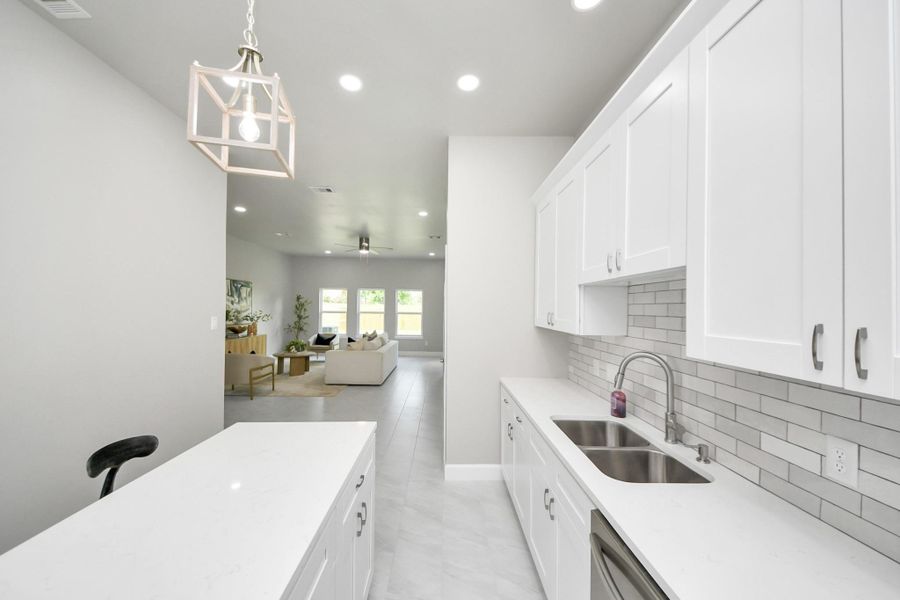 Furnished interior view inside a new home in , Houston (Image 24).