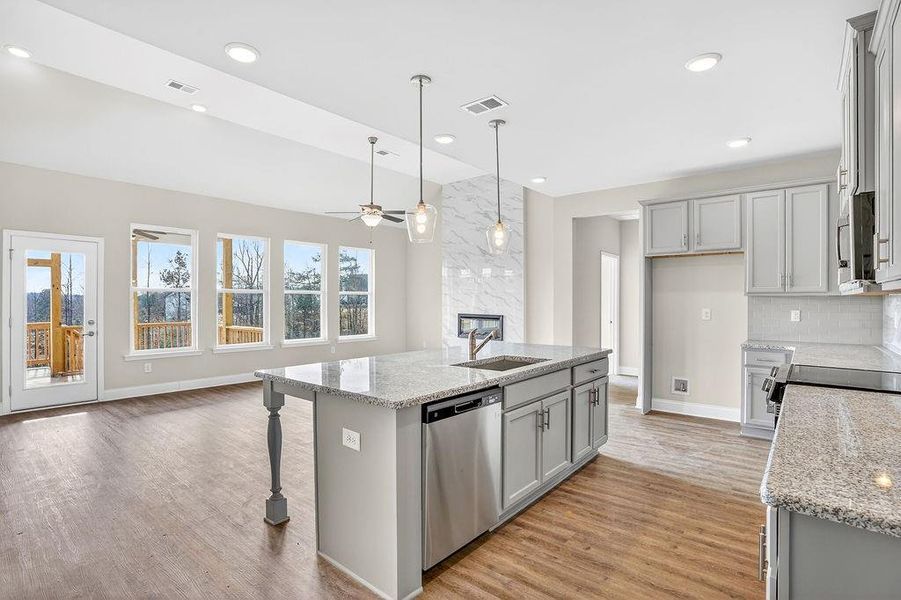 Furnished interior view inside a new home in , Homer (Image 11).