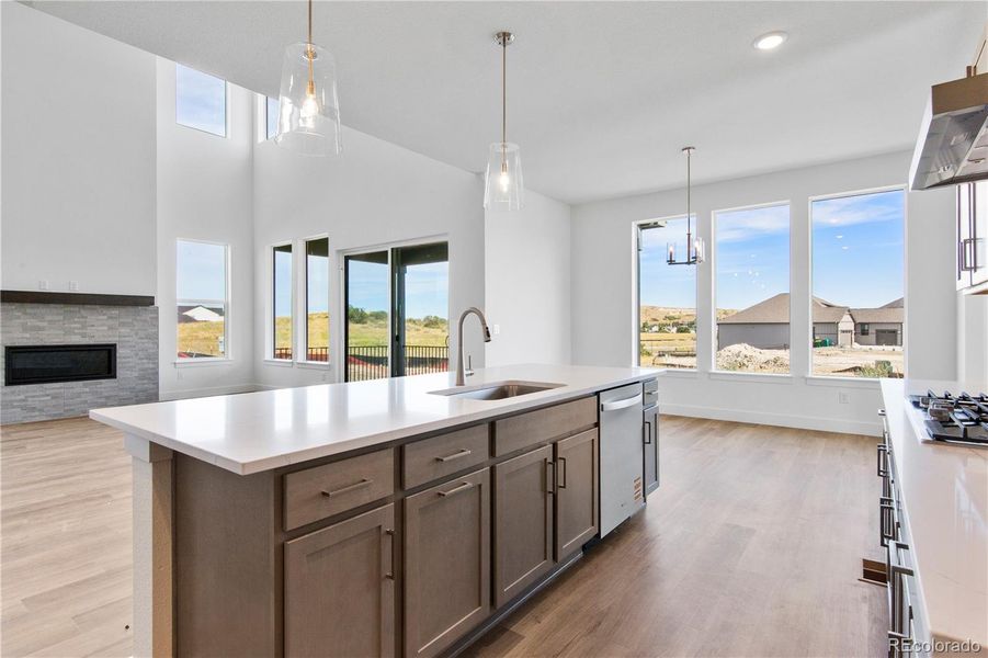 Furnished interior view inside a new home in Montaine, Castle Rock (Image 12).