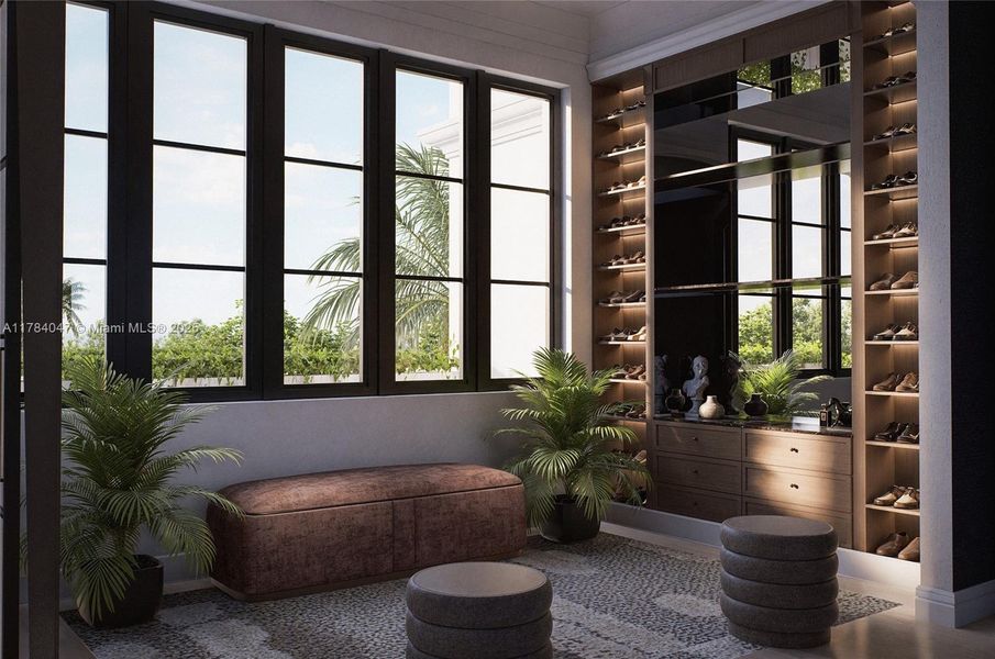 Furnished interior view inside a new home in , Miami Shores (Image 16).