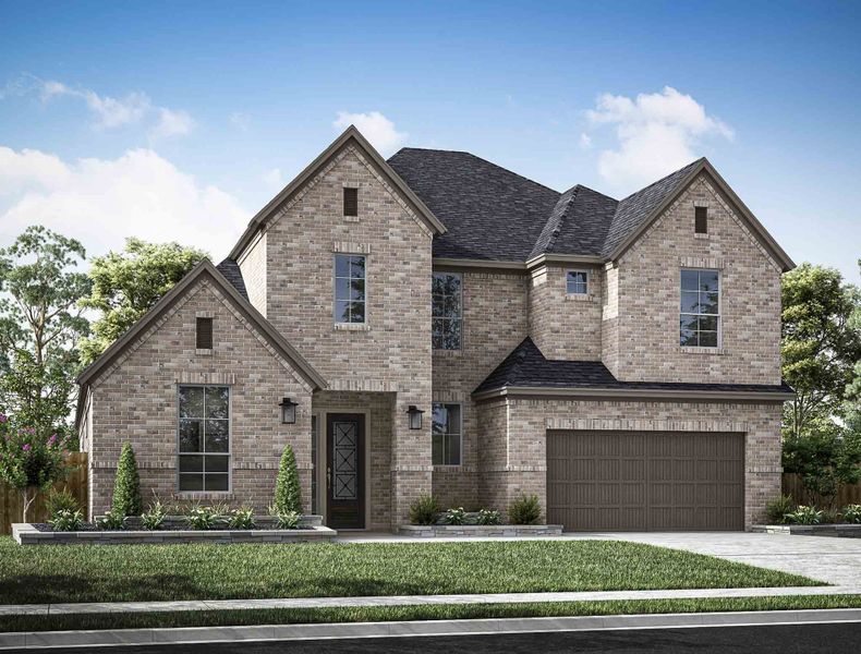 Front exterior of a home in the Sienna 60’ community, located in Missouri City, TX (Image 17).