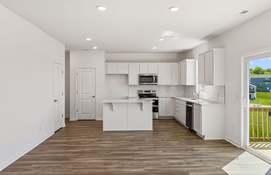 Furnished interior view inside a new home in Highlands of Carter's Station, Columbia (Image 7). Furnished interior view inside a new home in Highlands of Carter's Station, Columbia (Image 7).
