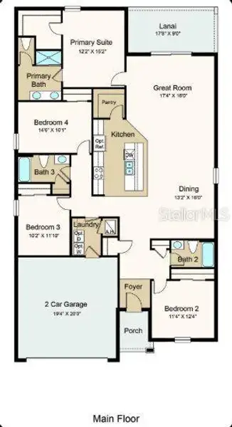 Structural options added include: covered lanai.