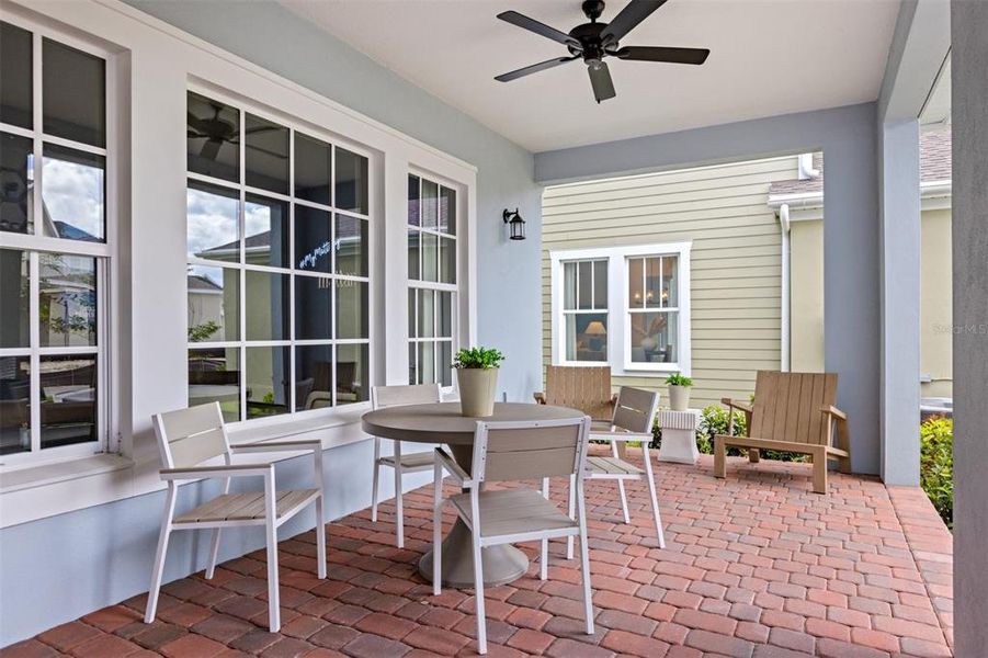 Exterior details and patio area of a home in Celebration, Celebration (Image 4).