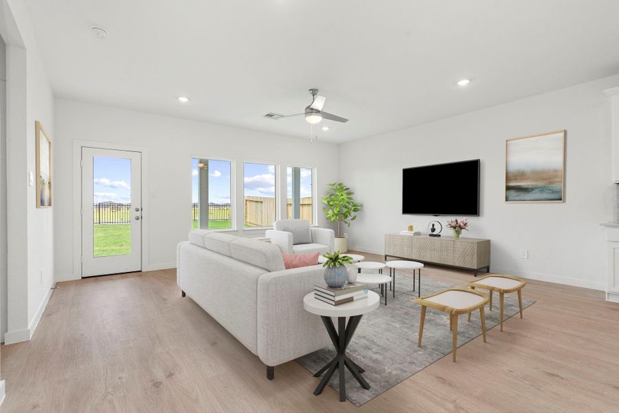 Furnished interior view inside a new home in Tamarron, Fulshear (Image 28).