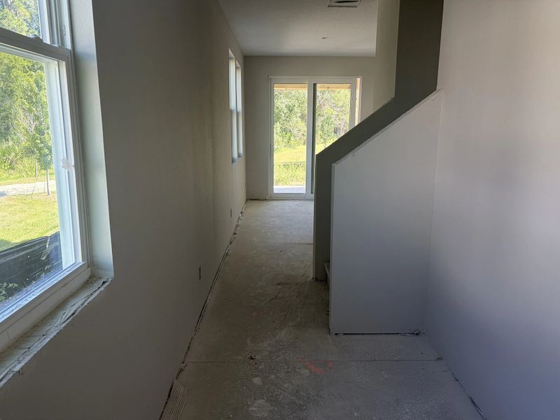 Foyer into the home - under construction