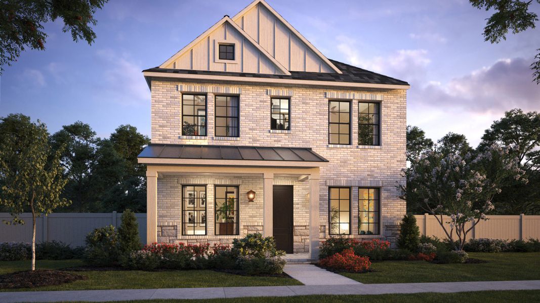 Representative exterior photo of a completed home built from the Laurent by Normandy Homes in Hazelwood 40' Series, Frisco, TX (Image 2).