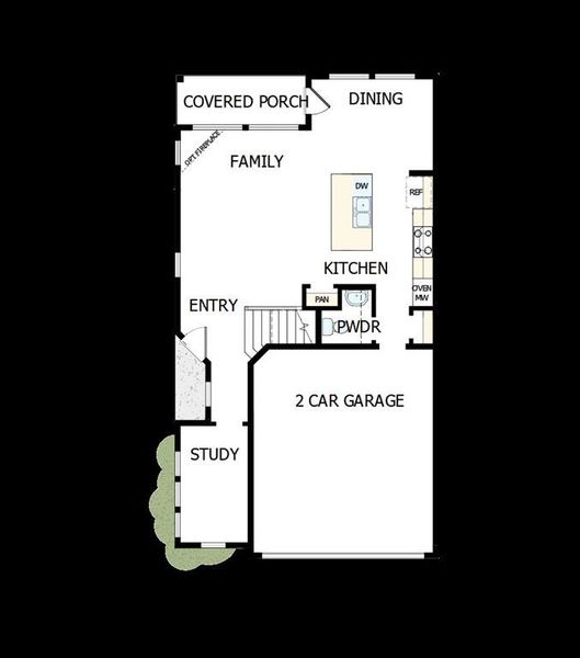 2D floor plan layout of this home in Greenville Heights, Dallas, TX (Image 3).