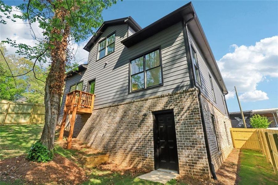 Exterior details and patio area of a home in , Atlanta (Image 22). Exterior details and patio area of a home in , Atlanta (Image 22).