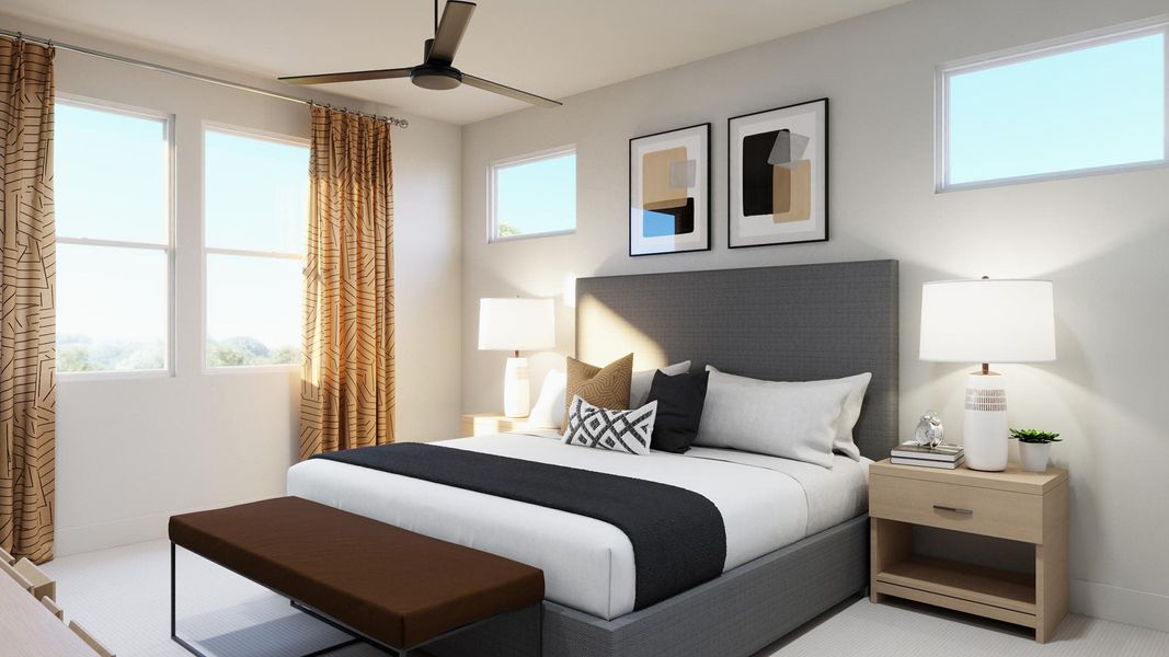 Primary Bedroom | Beau | Sage Collection – Freedom at Anthem in Kyle, TX by Landsea Homes Primary Bedroom | Beau | Sage Collection – Freedom at Anthem in Kyle, TX by Landsea Homes