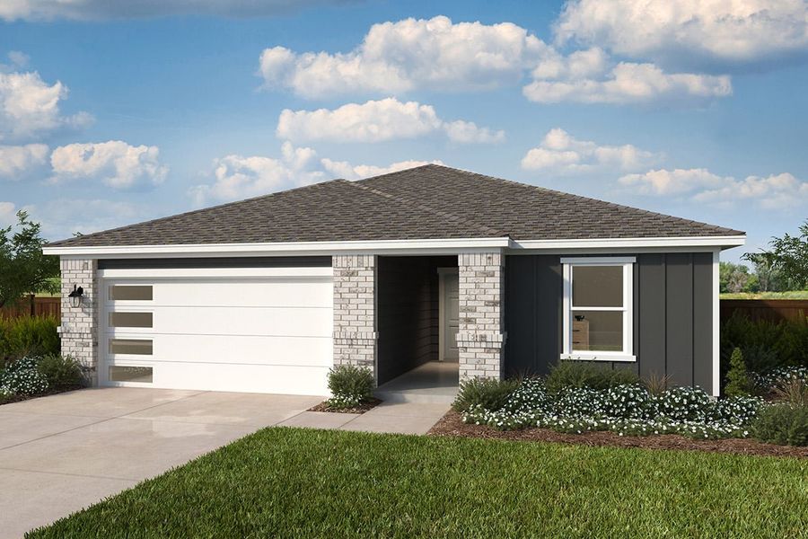 Front exterior of a home in the Eagle Creek community, located in Denton, TX (Image 11).