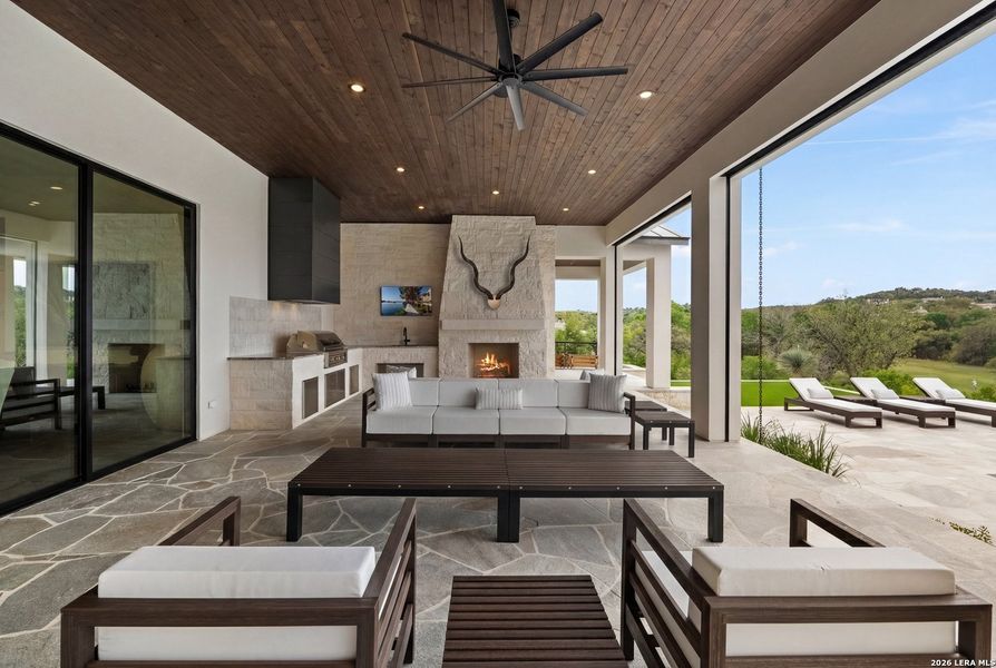Exterior details and patio area of a home in , Boerne (Image 3).