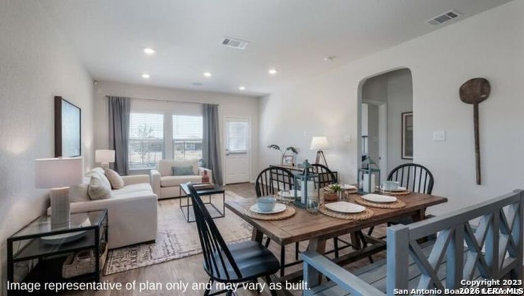 Furnished interior view inside a new home in Redbird Ranch, San Antonio (Image 6).