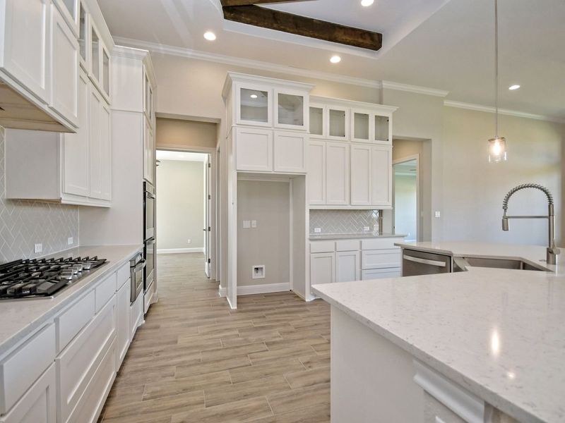 Representative furnished interior of a home built from the Siena III by Giddens Homes in Clearwater Ranch, Liberty Hill (Image 113).