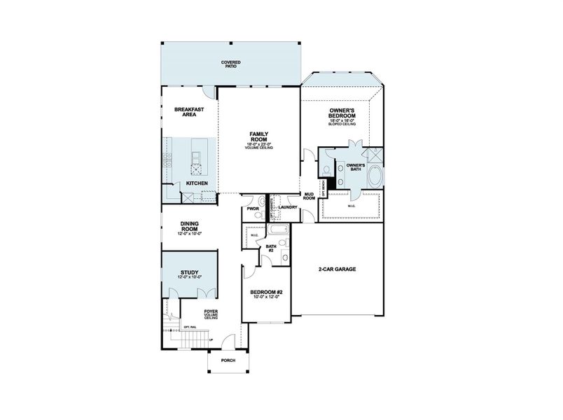 2D floor plan layout of this home in Barksdale, Leander, TX (Image 6).