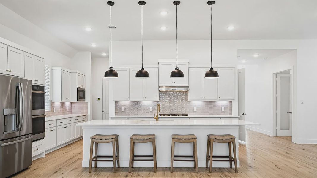 Representative furnished interior of a home built from the Cayman by Chesmar Homes in Crescent Bluff, Georgetown (Image 12).