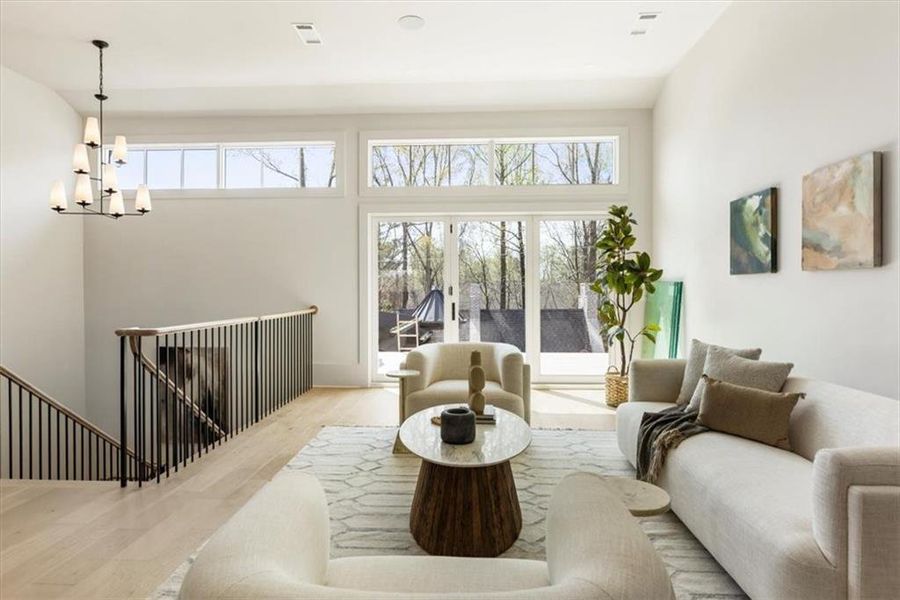 Furnished interior view inside a new home in , Alpharetta (Image 60).