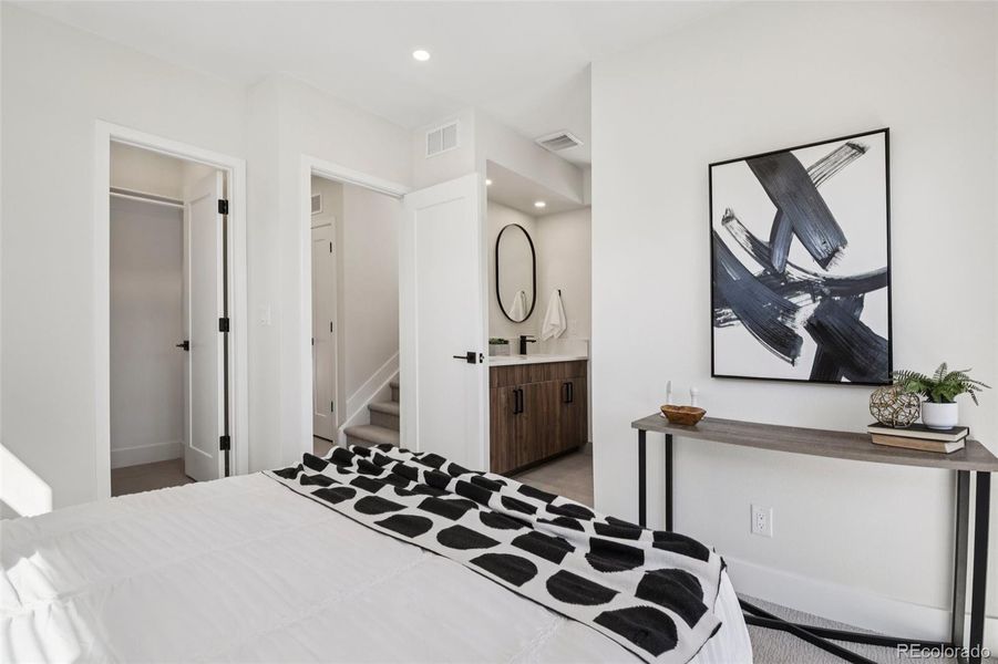 Furnished interior view inside a new home in , Denver (Image 31).