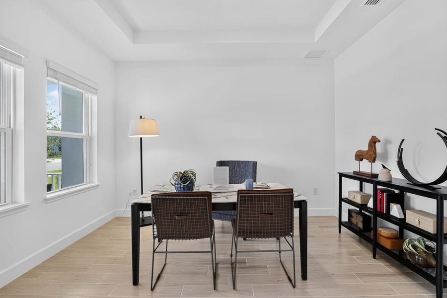 Representative furnished interior of a home built from the Abaco by Taylor Morrison in Ardisia Park, New Smyrna Beach (Image 15).