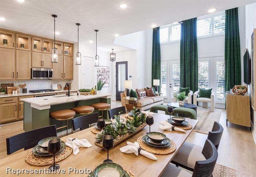 Kitchen/Family Room/Dining Room (Representative Photo)