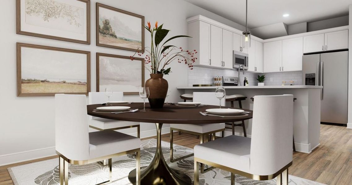 Representative furnished interior of a home built from the Aspen by Parkside Builders in The Woods, Gallatin (Image 7).