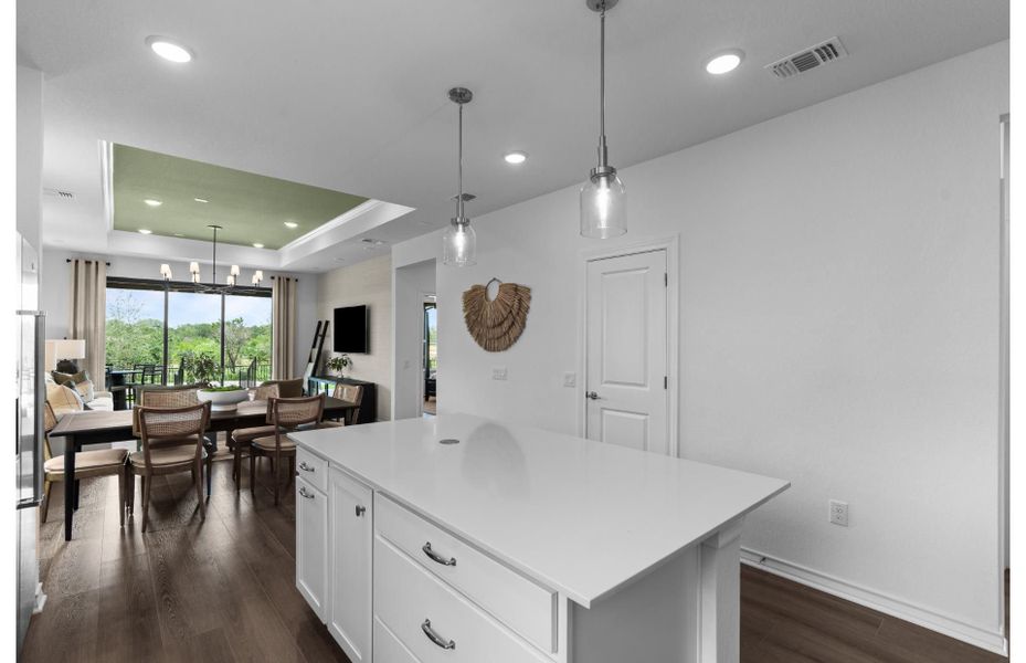 Furnished interior view inside a new home in Del Webb New Braunfels at Veramendi, New Braunfels (Image 2). Furnished interior view inside a new home in Del Webb New Braunfels at Veramendi, New Braunfels (Image 2).