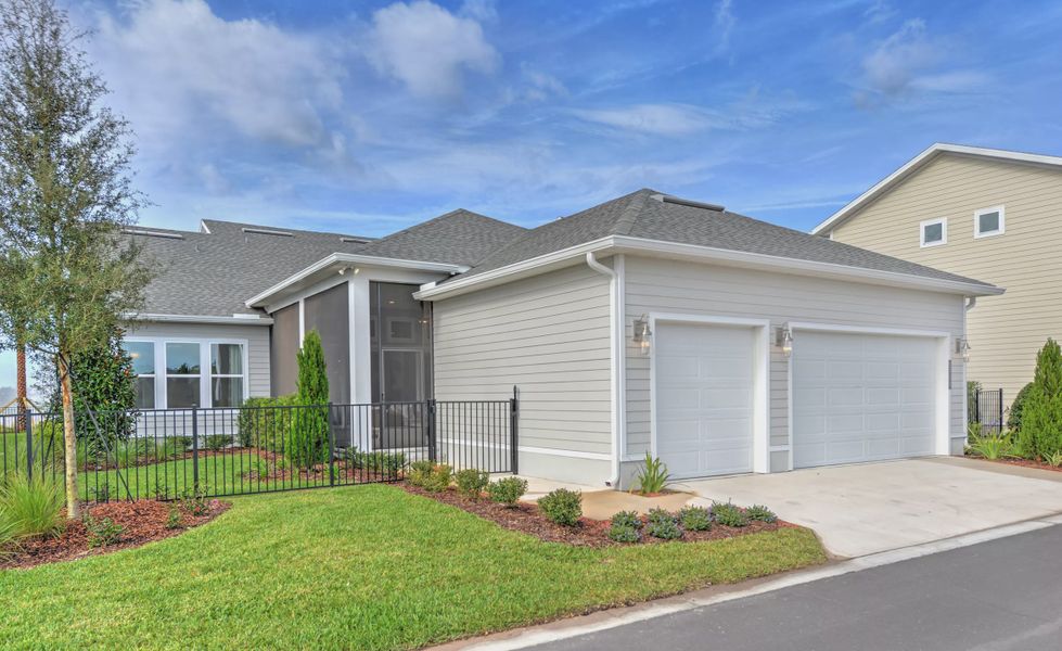 Front exterior of a new home in Seven Pines, Jacksonville, FL, highlighting curb appeal (Image 20).