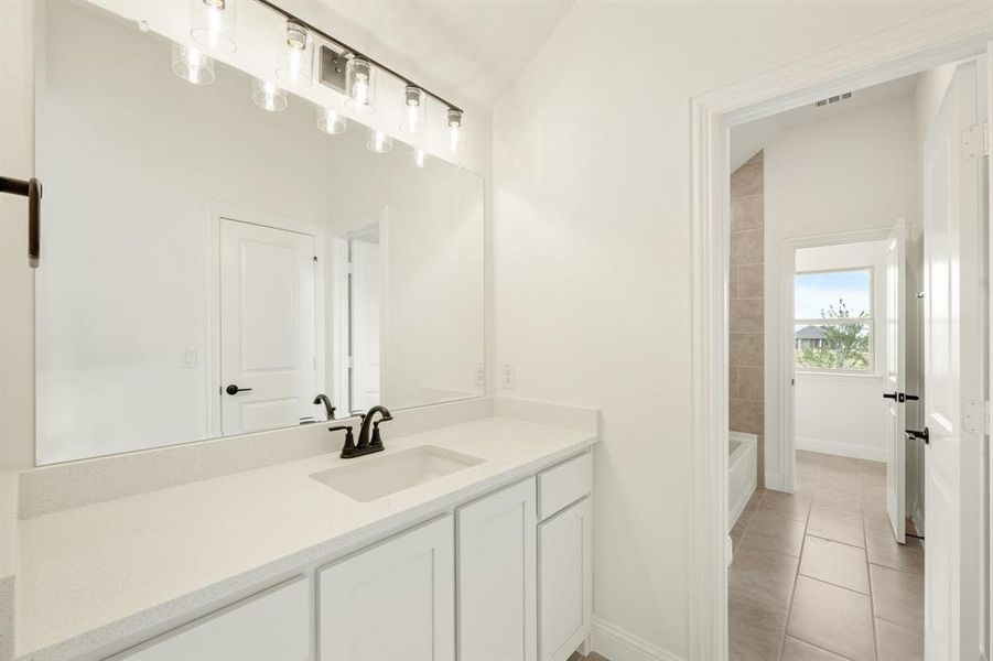 Furnished interior view inside a new home in Painted Tree Woodland District 50, McKinney (Image 4). Furnished interior view inside a new home in Painted Tree Woodland District 50, McKinney (Image 4).