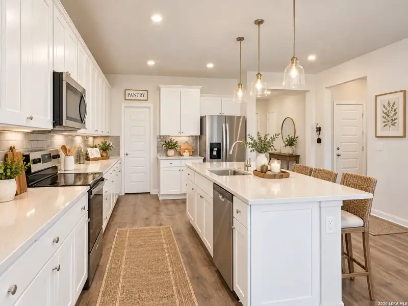 Furnished interior view inside a new home in Venado Crossing, Cibolo (Image 6).